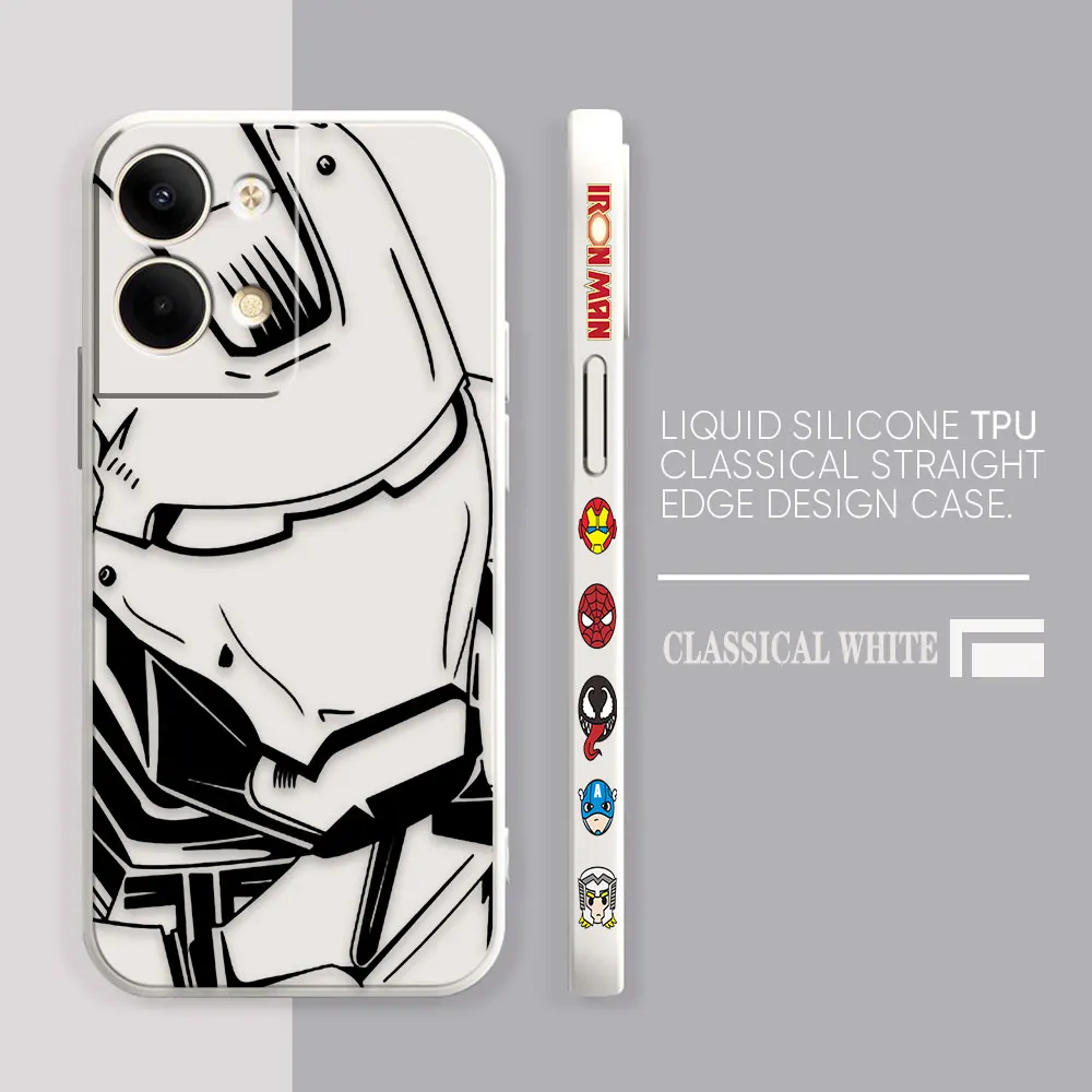 thumbnail image 1 of Case For OPPO RENO 8 7 9 6 7SE 5 4 4SE 4 3 4G 5G PRO PLUS Colour Simple Liquid Silicone Case Marvel Iron Man Comics, 1 of 5
