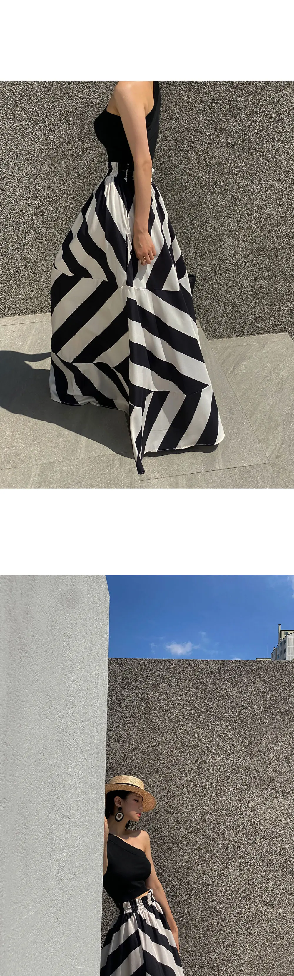 Vintage Maxi Skirt Midi Long s for Women Korean Style Falda Larga Irregular Striped Goth Mujer Moda 2026 New