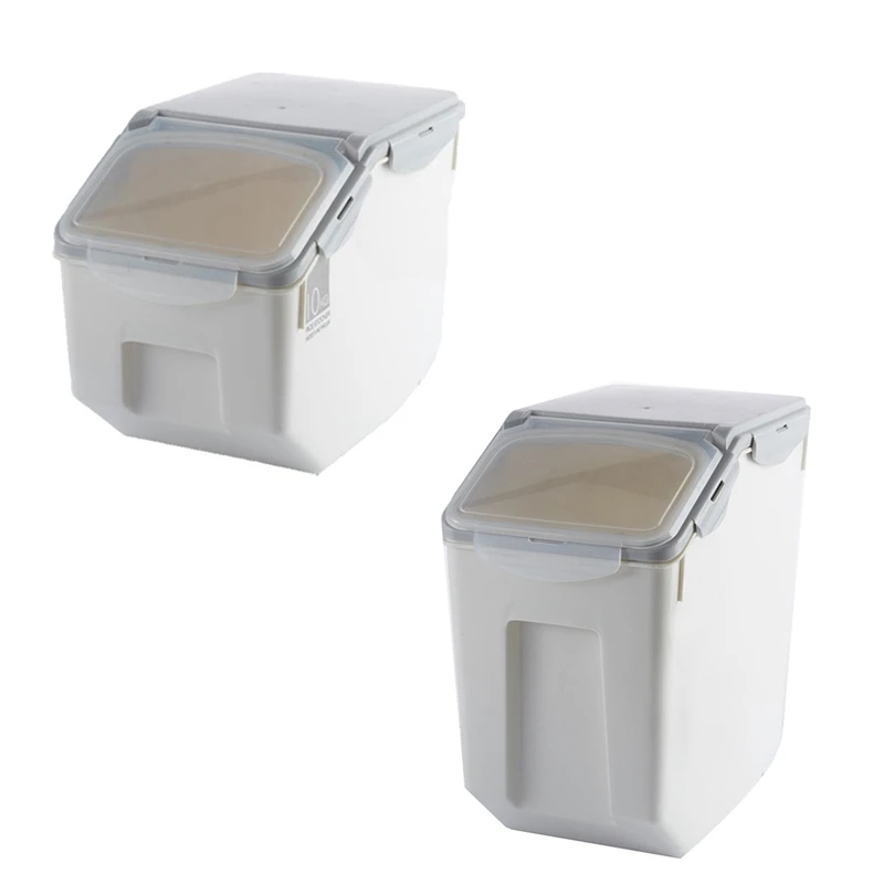 

15Kg Rice Storage Box Dispenser Cereals Storage Jar Pet Food Container Insect-Proof Moisture-Proof Storage