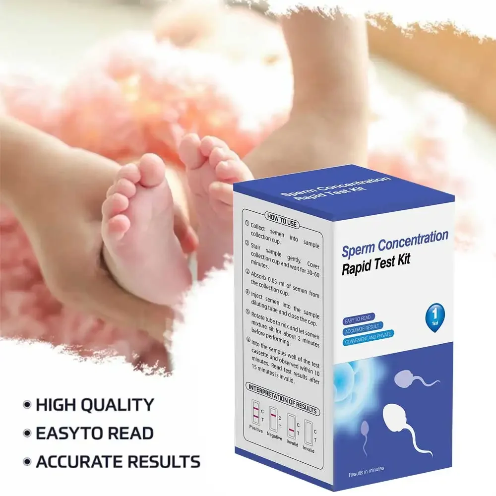 1Set High Quality Sperm Concentration Detection Kit Male Test Sperm Motility Quality Test Paper Self-test Male Strip