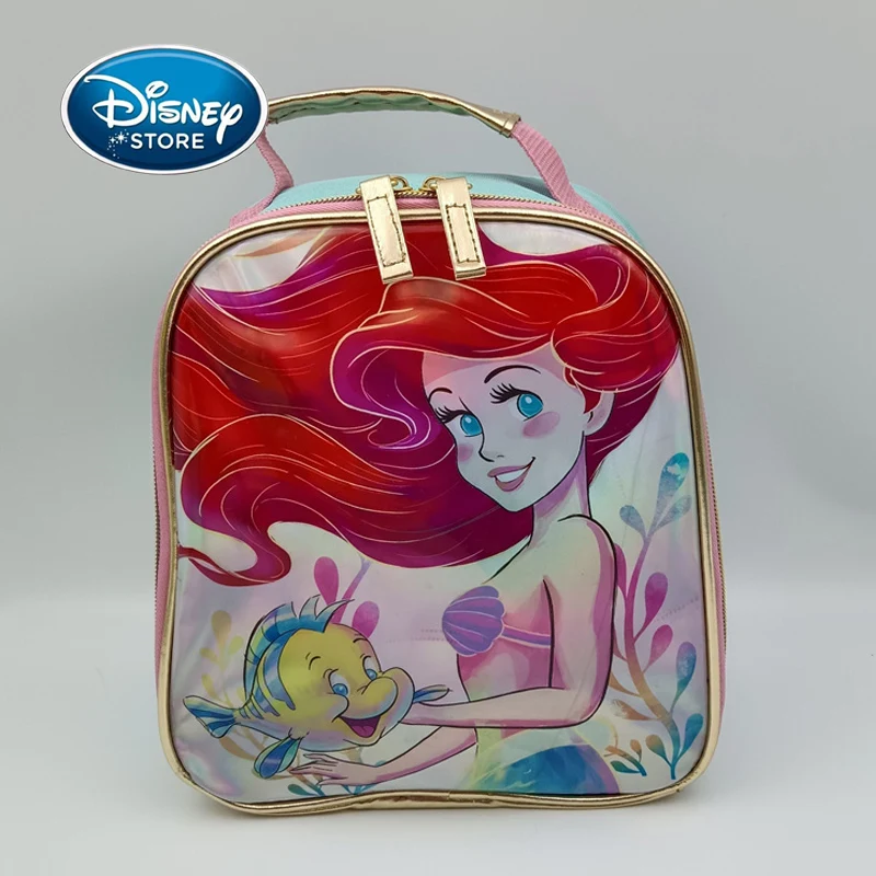 

Disney Mermaid Ariel Lunch Handbag Lunch Box Women Lunch Tote Bag Leakproof Thermal Cooler Sack Handbags Case Travel Picnic Kid