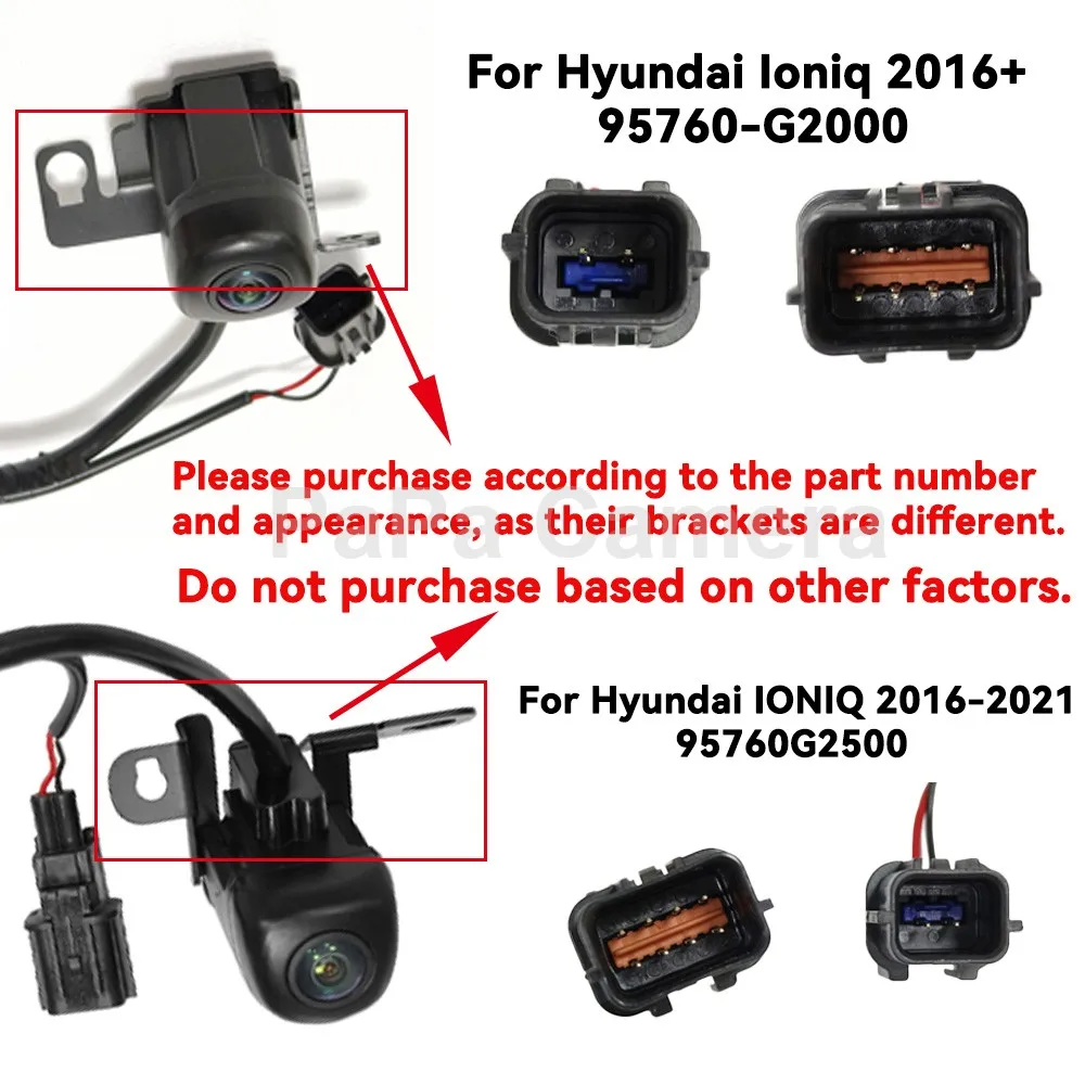 현대 Ioniq 2016+ 95760-G2000 95760G2000 자동차 보조 주차 후진 카메라 용 고품질 후면보기 카메라