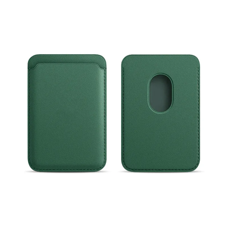 MagSafe Magnetic Leather Card Holder - Slim Back Sticker Card Sleeve Cover