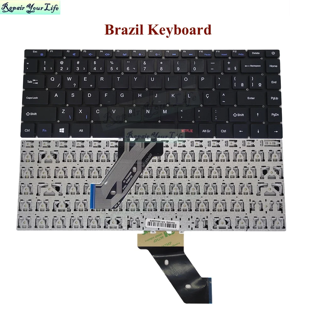5 Pz/Lotto Br/Brasile Tastiere Portoghesi Per Axioo Mybook Pro P421 Netflix Pt-Br Tastiere Per Notebook Brasiliane Mb3181014 Xk-Hs272