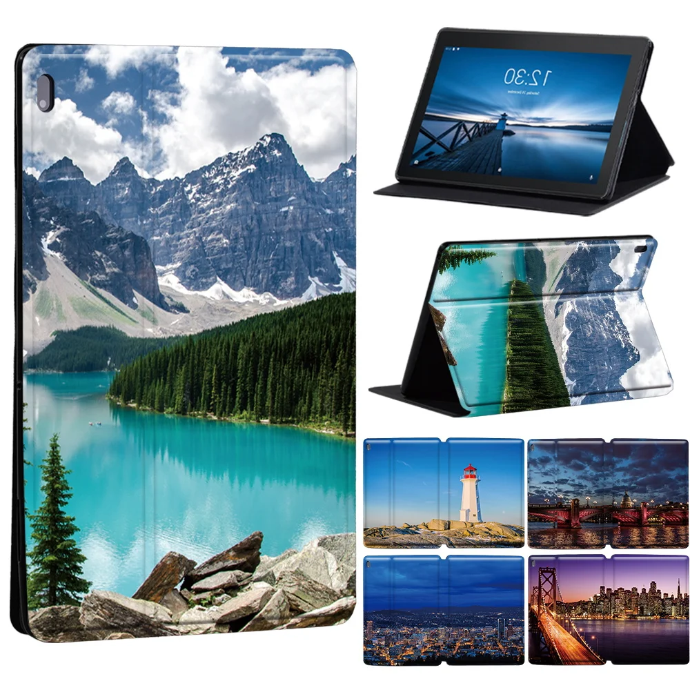 Per Lenovo Tab M7/M8/M10 Fhd Plus Visualizza Custodia Per Tablet Modello Lenovo Tab E10/Tab M10 Custodia In Pelle Di Alta Qualità + Stilo