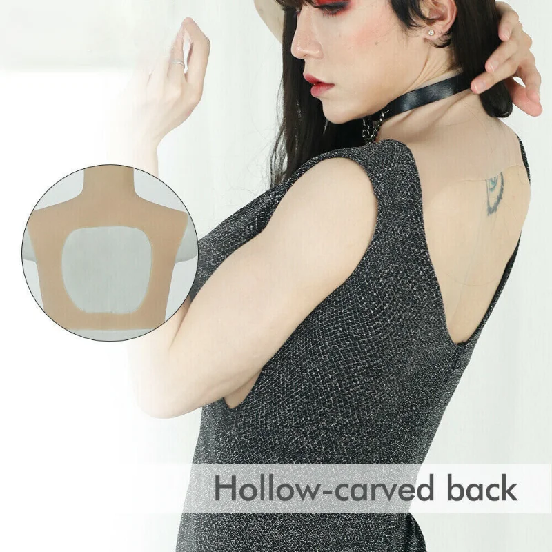 F Cup Breast with Hollow-out Back Fake Boobs for Drag Queen Crossdresser Large Stage Performance Clothing