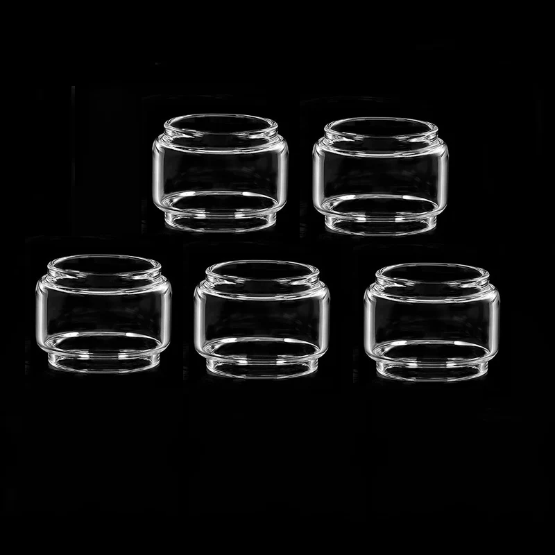 5PCS Bubble Fat Glass Tube For TFV12 Prince TFV12 Big Baby Prince TFV16 TFV16 Lite TFV18 Mini Morph 2 Kit Glass Tank Container