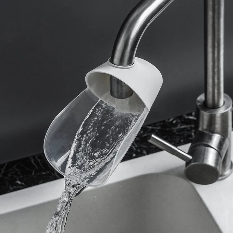 Hot Sale Faucet Extender Silicone Water Tap Extension Sink Children Washing Device Bathroom Kitchen Accessories Faucet Extension 2