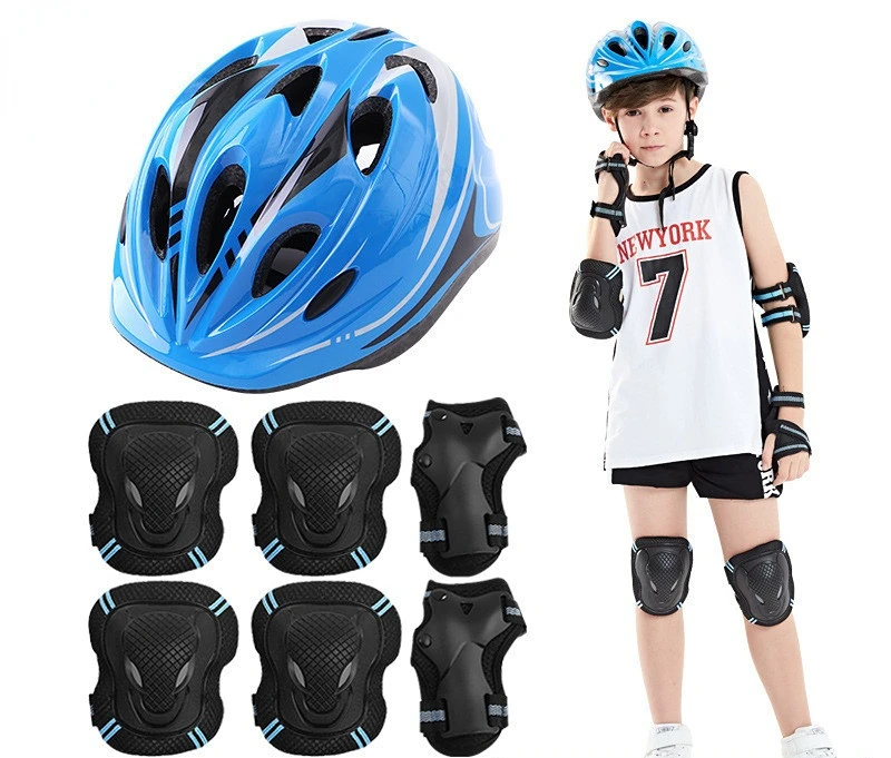 

Manufacturers Wholesale Roller Skating Protective Gear Full Set Kids Helmet Skateboard Bike Knee Brace Helmet Cap Helmet