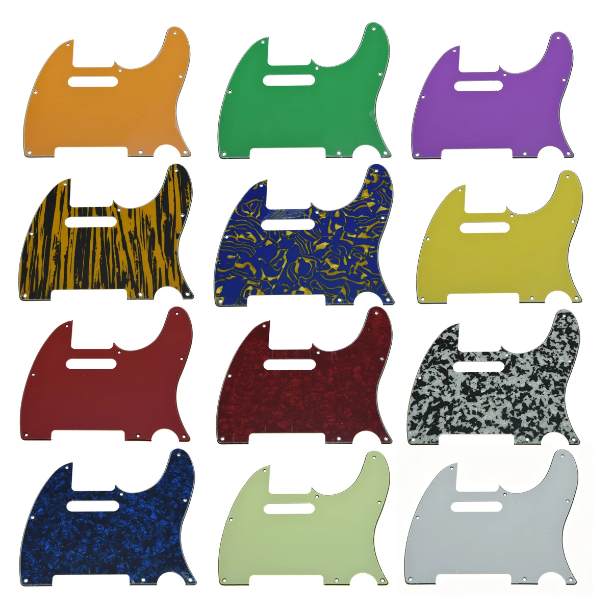 Battipenna Per Chitarra Tl A 8 Fori Adatto Allo Stile Standard Americano/Messicano Per Piastra Antigraffio Parafango Con Viti Teles Per Chitarra Telec