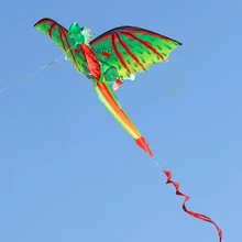 Colorful Kite Cute 3D Dinosaur Long Tail Outdoor Flying Kites for Children Toys