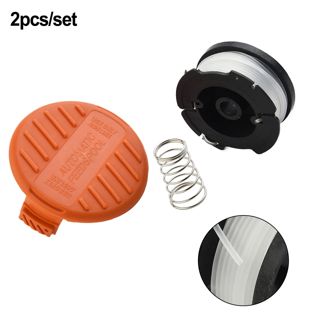 

1 Set Lawn Mower Spool Cover Cap Line For Black &Decker Replace 385022-02 385022-03 90624846 A6481 90626046 242885-01