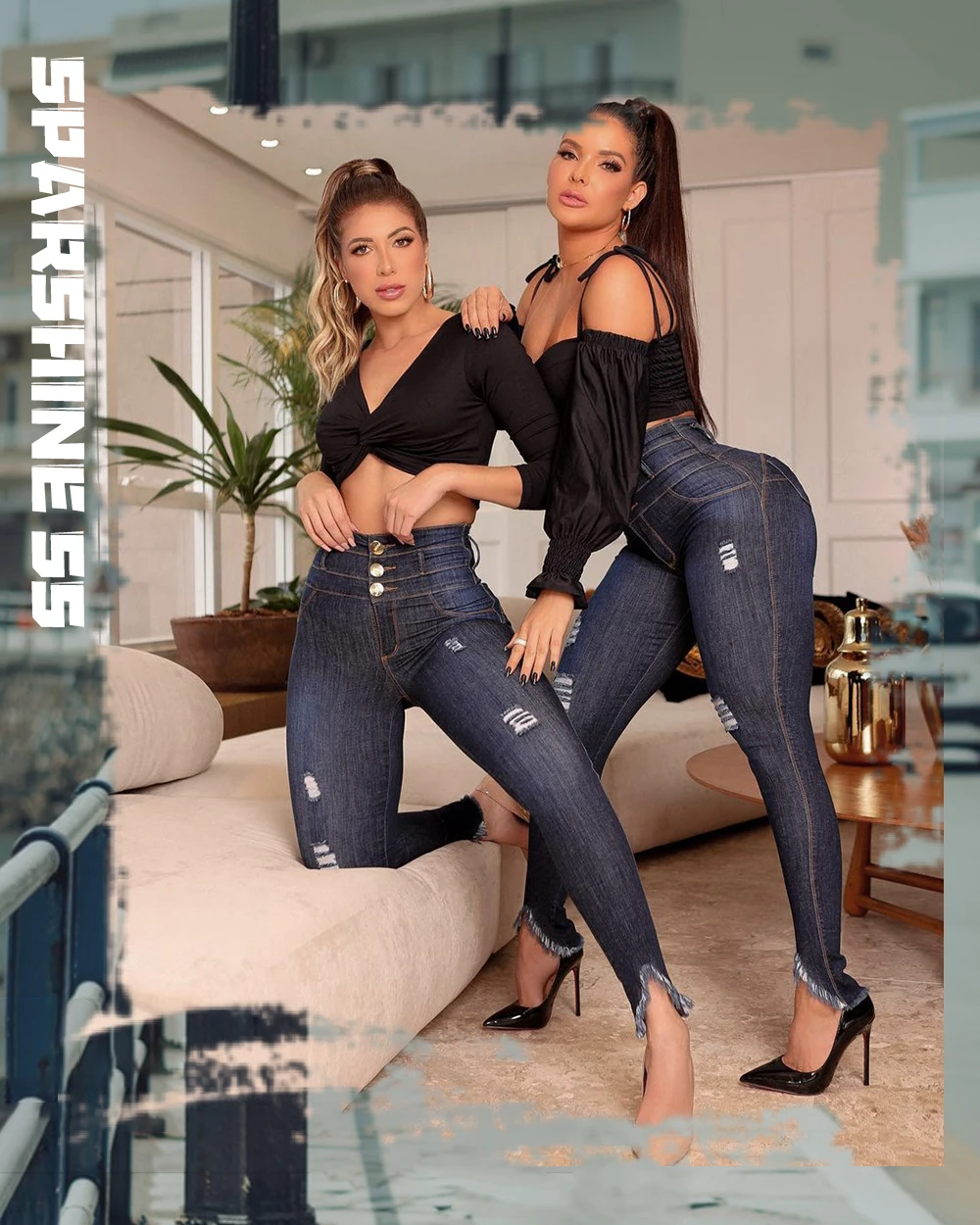 Jeans De Mujer Retro Desgastados Para Ropa De Calle Pantalones