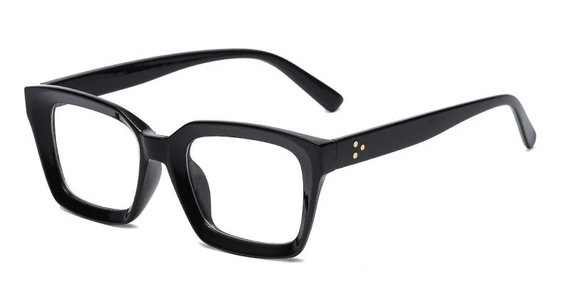Lunettes Lecture Femme Carrées Anti Lumière Bleue - Champagne Avec Charnières Ressort