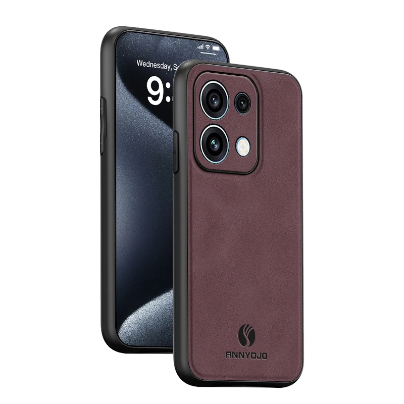 Leather Magnetic Shockproof Case - Elegant Back Cover