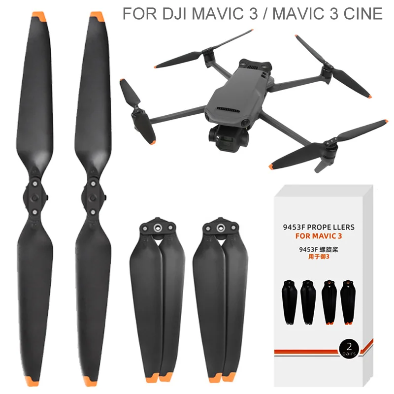 Hélices DJI Mavic 3 9453F - Réduction de bruit, 4 pièces