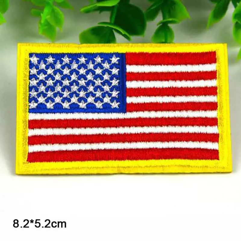 USA Eisen auf bestickte Kleidung Patches für Kleidung Aufkleber Kleidungsstück Großhandel