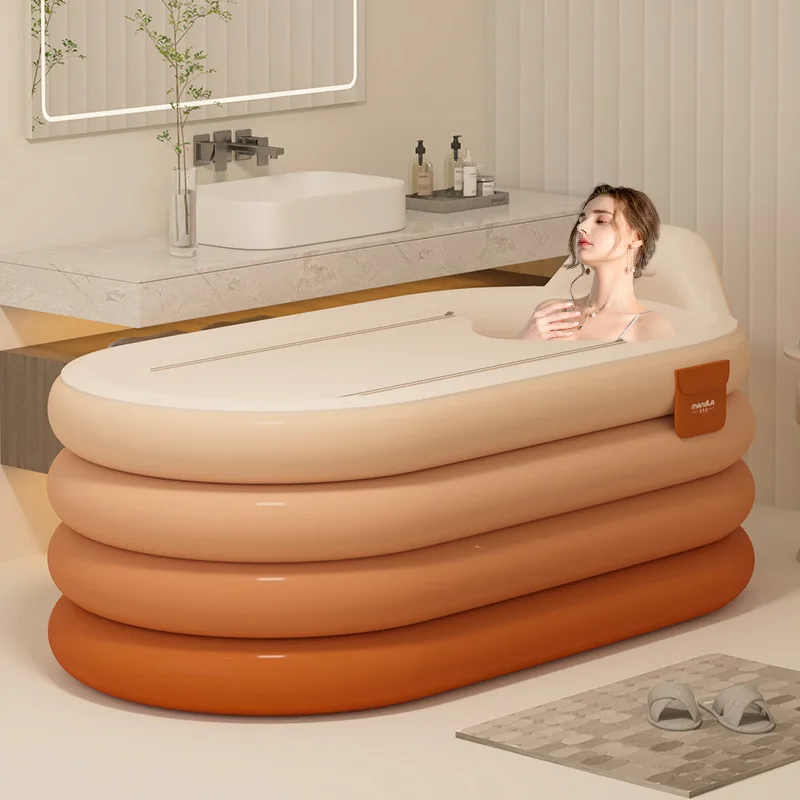 Household Portable Foldable Fumigation Bathtub with 55W Electric Pump Fully Automatic Inflation for Adults and Children 6