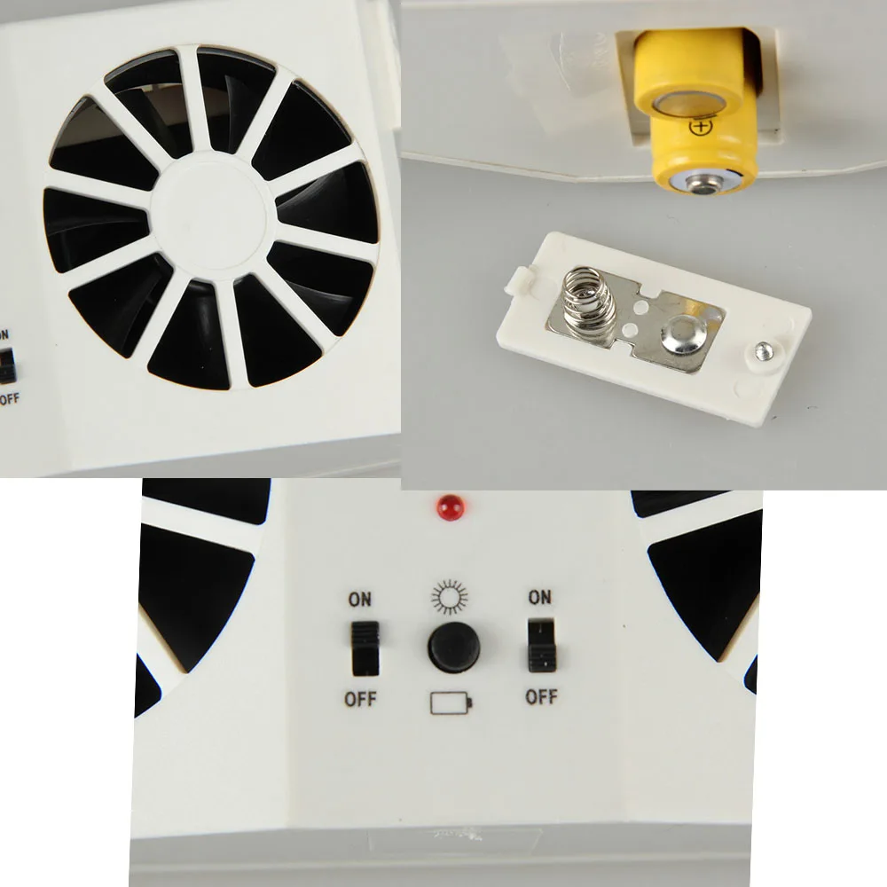 Solar Sun Power Car Auto Air Vent Cool Fan Portable Cooler Radiato with  Display Ventilation System Without Battery 2W - AliExpress