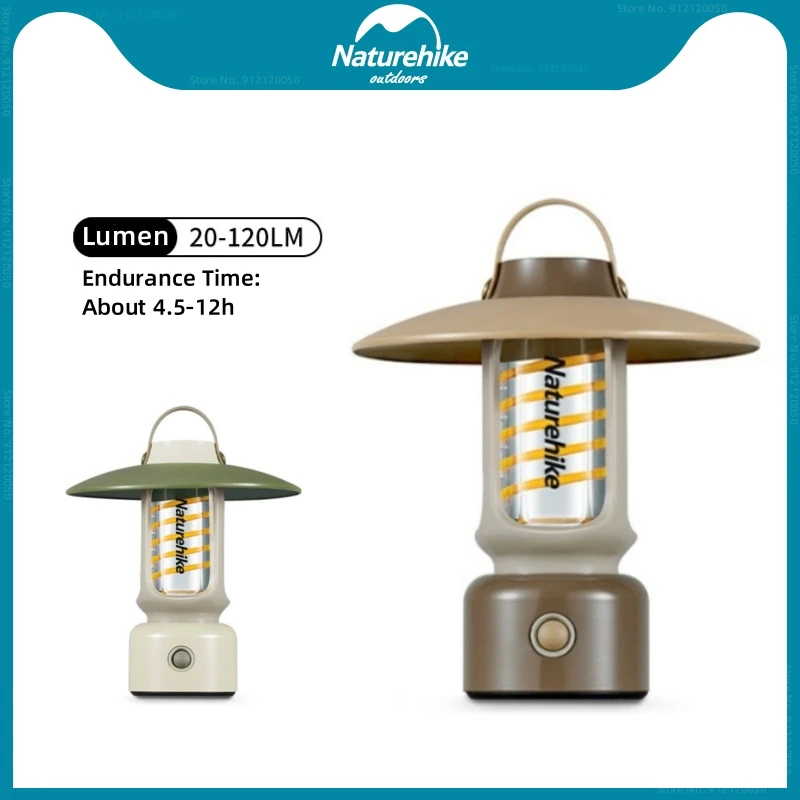 

Naturehike Portable Camping Lamp Outdoor Camp Tent Lamp Multifunctional Atmosphere Light IPX4 Waterproof Night Lamp 2023 New