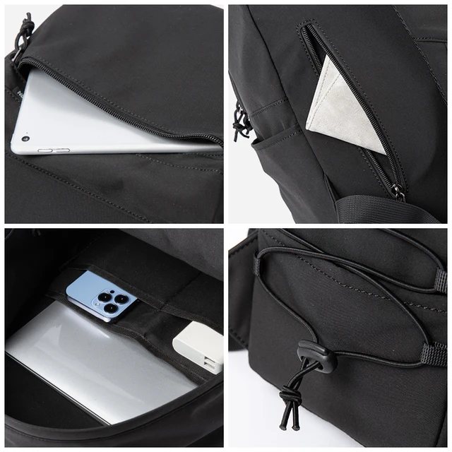 Men's Backpack Oxford Waterproof 14 inch Laptop Unisex Casual Mochila Sports Travel Zipper Lightweight Rucksacks 5