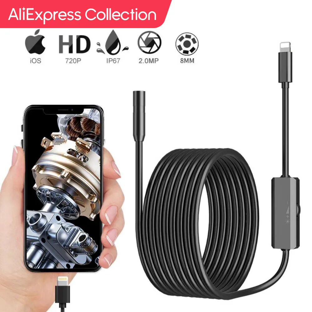 Megapixels HD USB Endoscope Type-C Borescope Inspection Camera For Samsung  S21 +