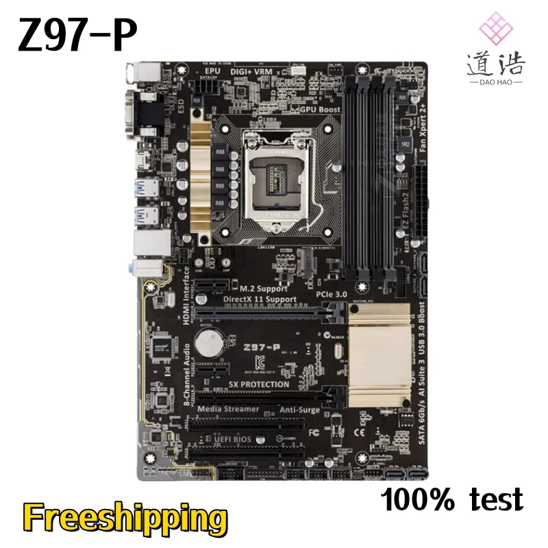 For Z97-P Motherboard 32GB PCI-E3.0 HDMI LGA 1150 DDR3 ATX Z97 Mainboard 1 S2d16ac1b4d154cc597c0262dad500815i