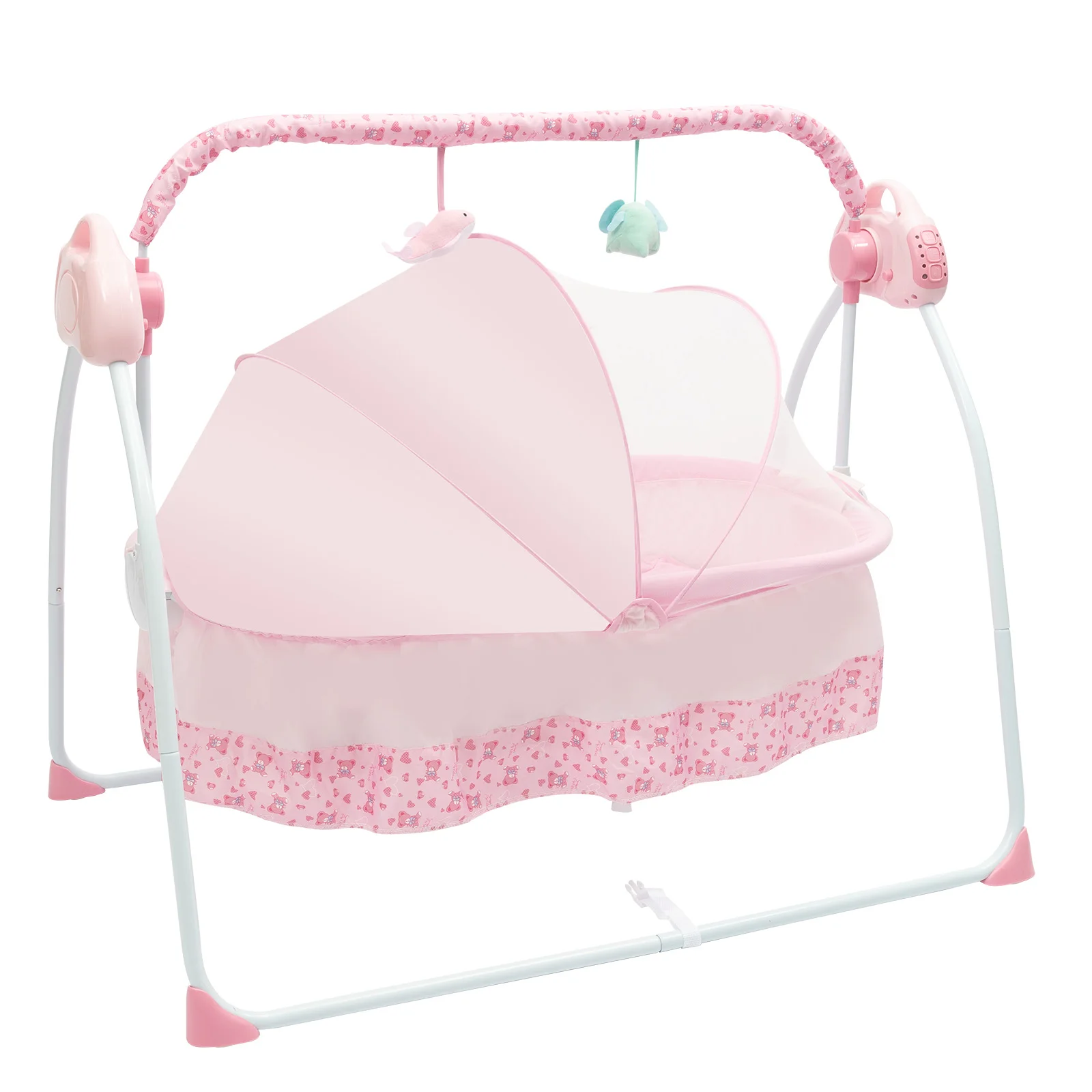 Electric Baby Cradle Swing Bed with Music & Remote