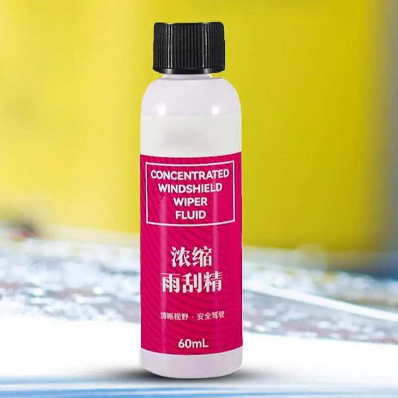 Window Washer Fluid Gum Remover for Car Windshield Washer Fluid Concentrate 60ml All-Season No Streak Car Cleaner for Window