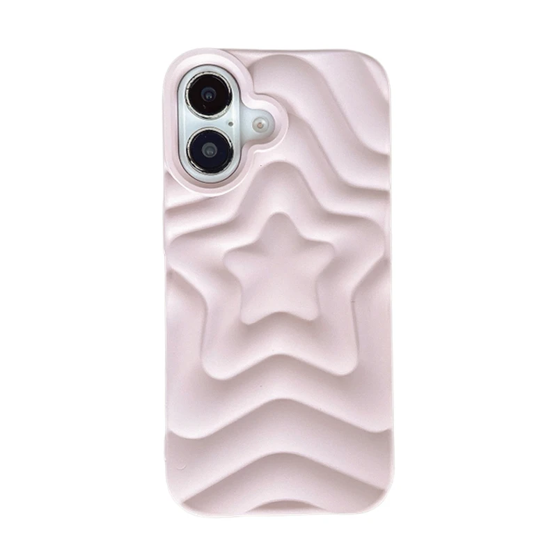 Silver Gradient Star Bling TPU Phone Case - Plating Silicone Back Cover
