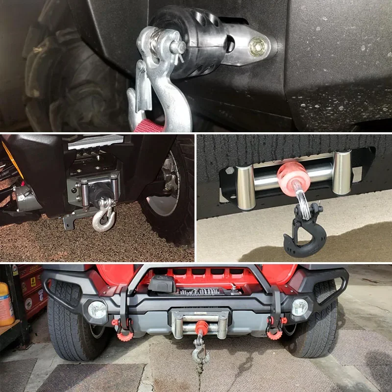Car modification accessories winch hook stopper cable protector rubber plug off-road vehicles car modification accessories