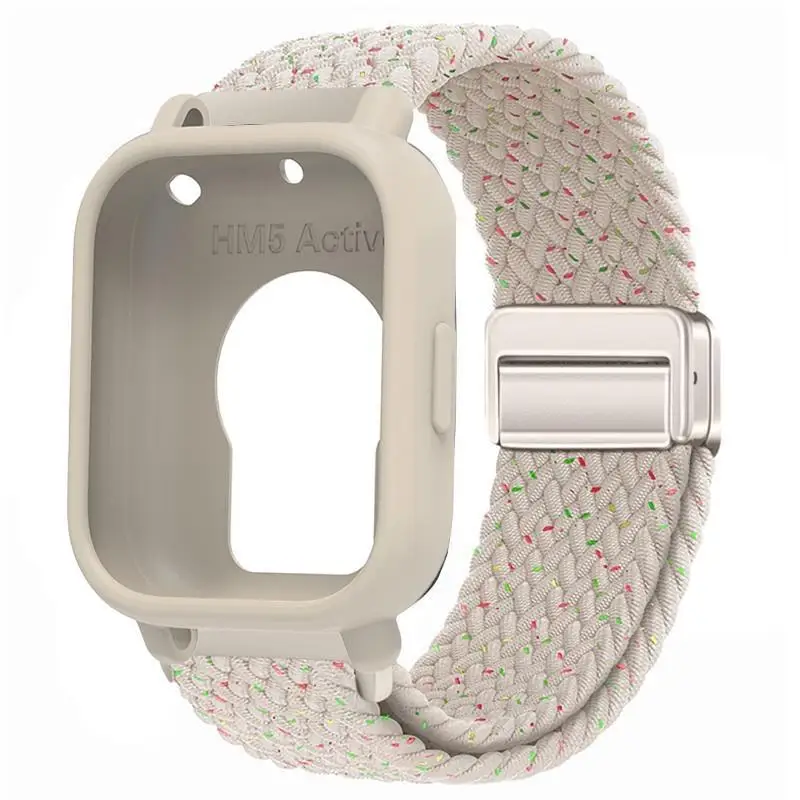 Silicone Case with Elastic Nylon Strap and Magnetic Buckle - Durable Strap Protector Case