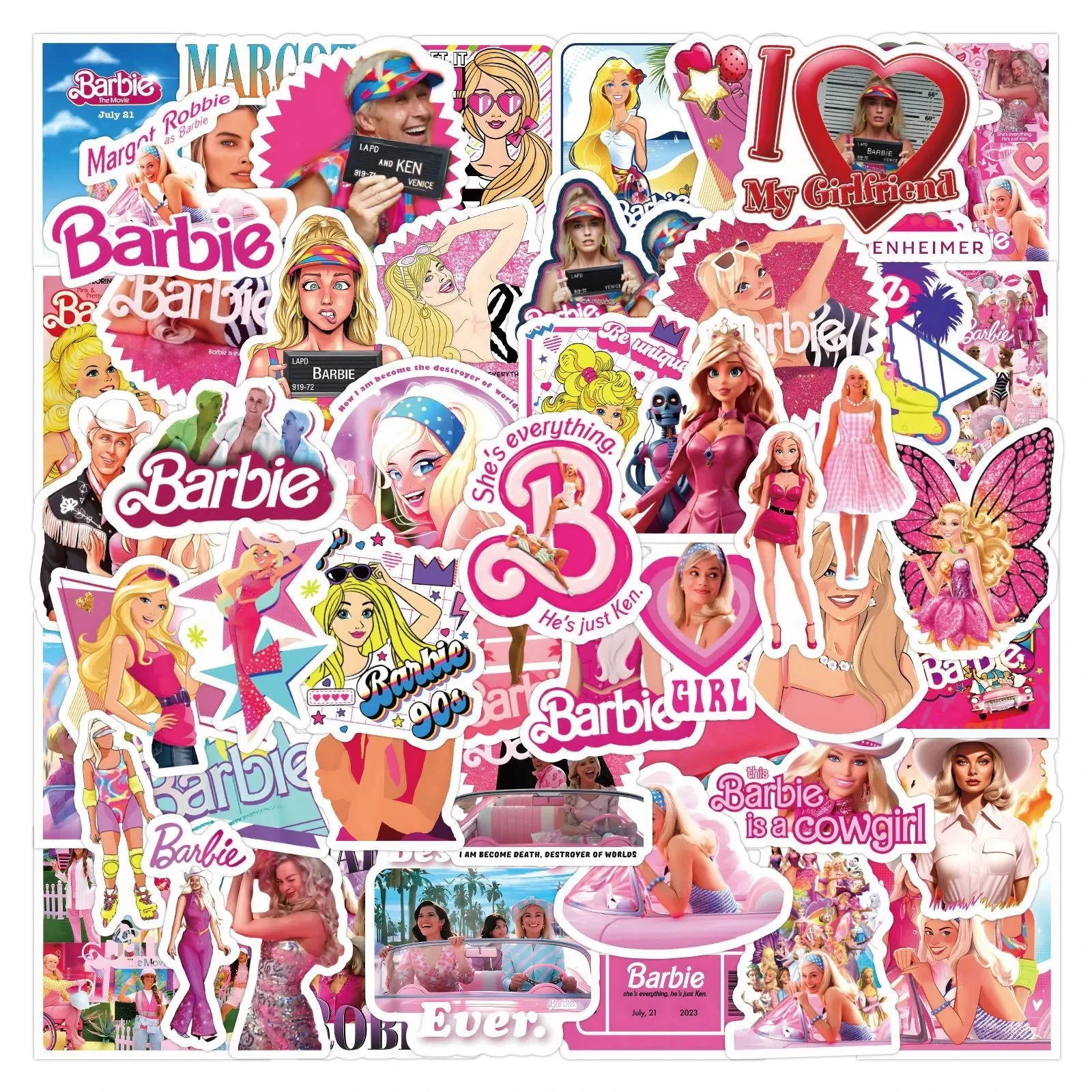 barbie stickers printable