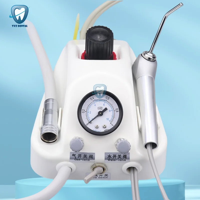 Dental Turbine Einheit Arbeit Mit Luft Kompressor 3-wege Spritze 2/4 Löcher Tragbare Zahnkliniken Werkzeuge Instrumente – Detail 1