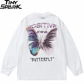 Streetwear Butterfly T Shirt Letter Graphic Harajuku 3