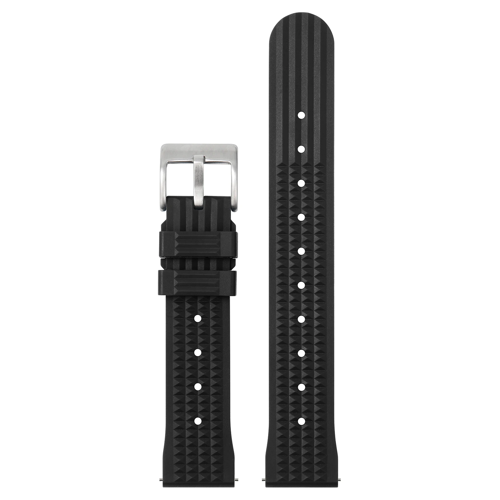Premium Waterproof Fluororubber Sports Watch Strap with Quick Release