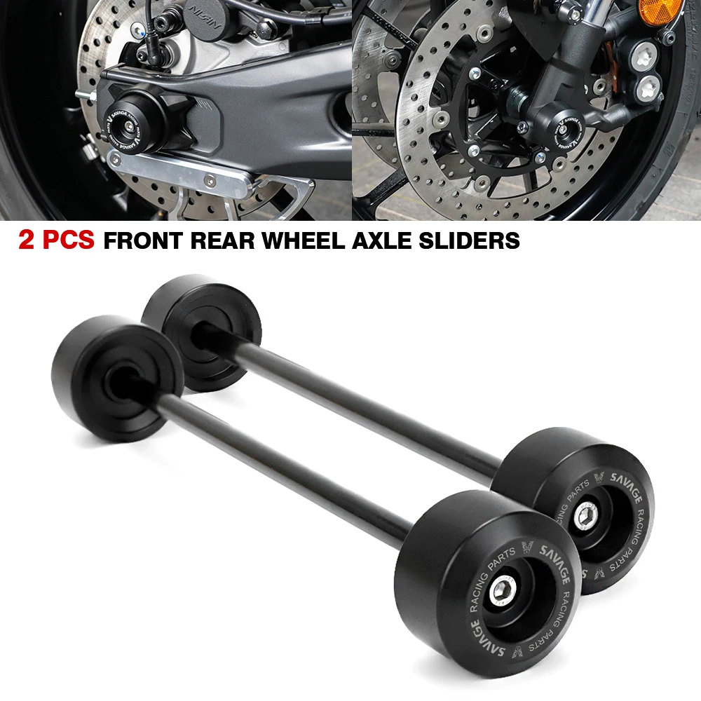 Wheel Axle Fork Crash Slider Swingarm Spools For YAMAHA MT07 FZ07 XSR 700 YZF R7