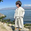 Cool Boys' Autumn Fashion Sweatshirt Three-Piece Set Spring Summer Autumn Trendy Clothes for Boys Children's Clothing Set