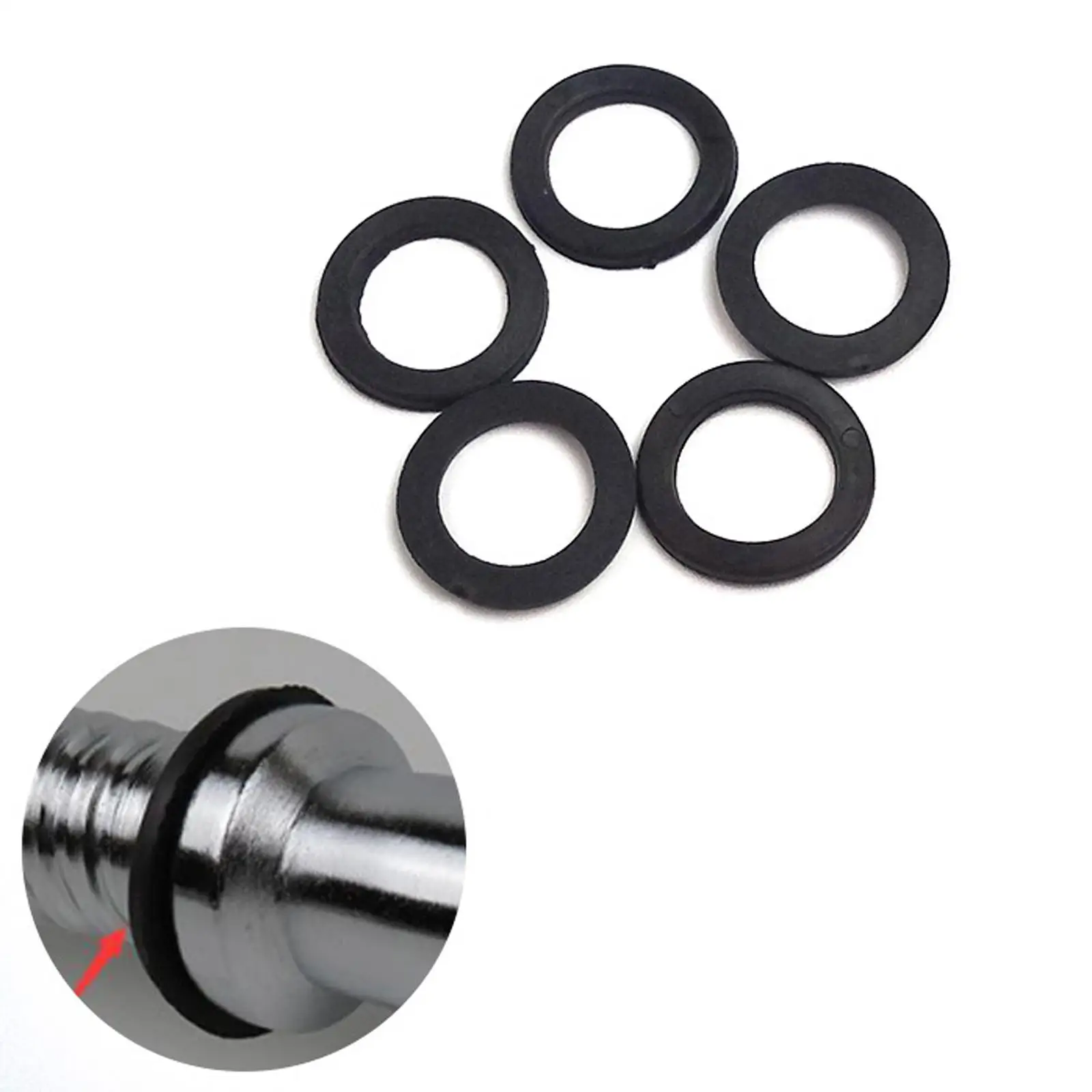 Rubber Washers Exercise Fitness 5 Pack Gym for Clamp Collars Barbell Collars