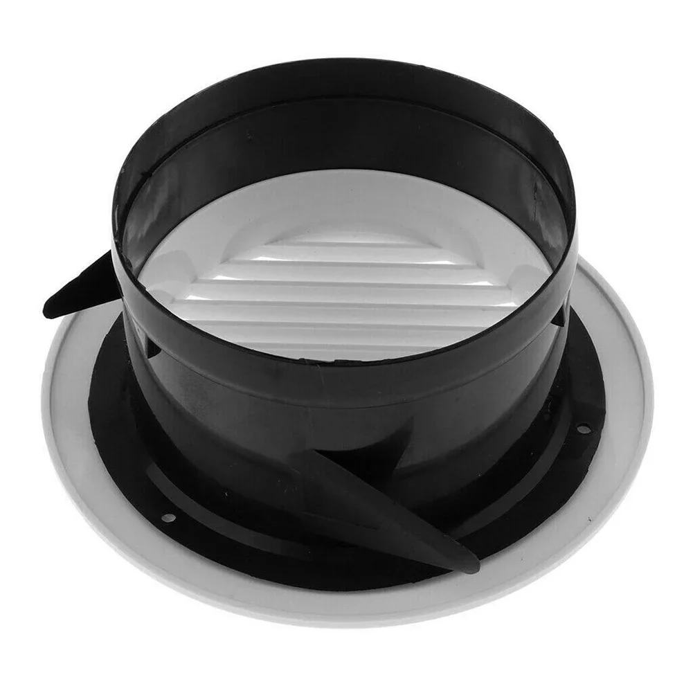 Air Vent Grille Circular Indoor Ventilation Outlet Duct Pipe Cover Cap 75mm/100mm/125mm/150mm/200mm for Bathroom Kitchen Office