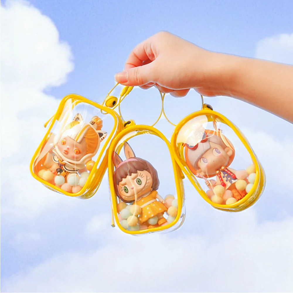 

Clear Mystery Box Doll Display Storage Bags Transparent Doll Organizer Boxes Plush Doll Storage Pouches Keychain Wallet Bag
