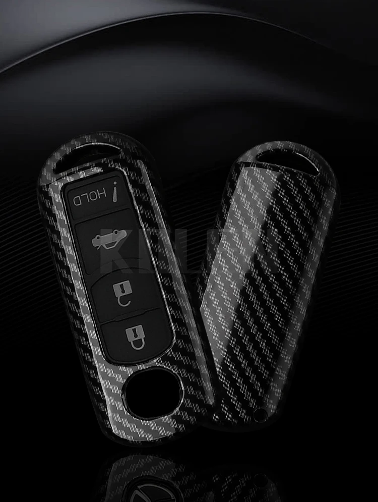 2 3 4 Tasten ABS Carbon Faser Stil Auto Schlüssel Fall Abdeckung Für MAZDA 2 3 5 6 CX-3 CX-5 CX-7 CX-9 Atenz Geschwindigkeit Miata MX5 Axela CX4 – Detail 3