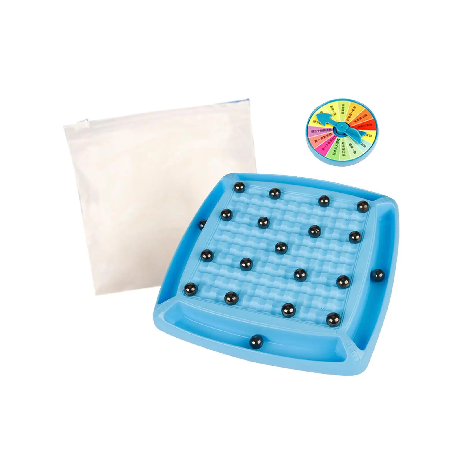 

Magnetic Effect Chess Set with Storage Bag Educational Checkers Battle Game for Leisure Camping Entertainment Family Gathering