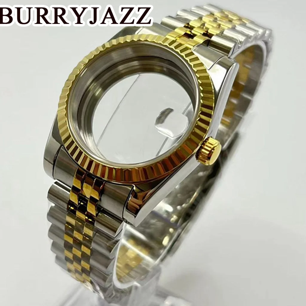 

BURRYJAZZ 36mm 40mm Datejuse NH35 NH36 NH34 NH38 NH70 NH72 Watch Case Waterproof Sapphire Glass Solid Stainless Steel
