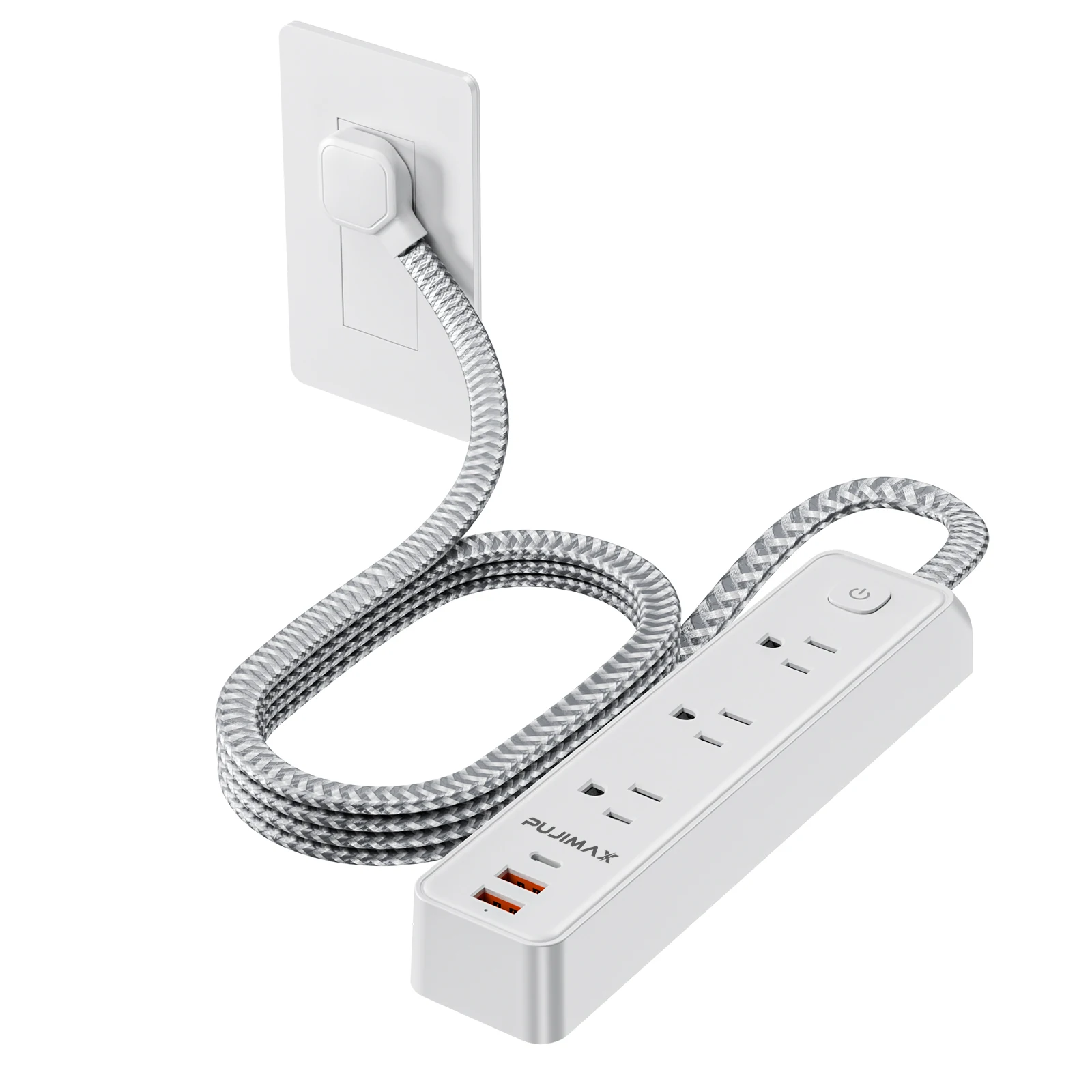PUJIMAX ÷ Ƽ, 5 Ʈ ͽټ ̺, 5AC ܼƮ,  3 USB  ,  Ʈ Ȩ  ȣ