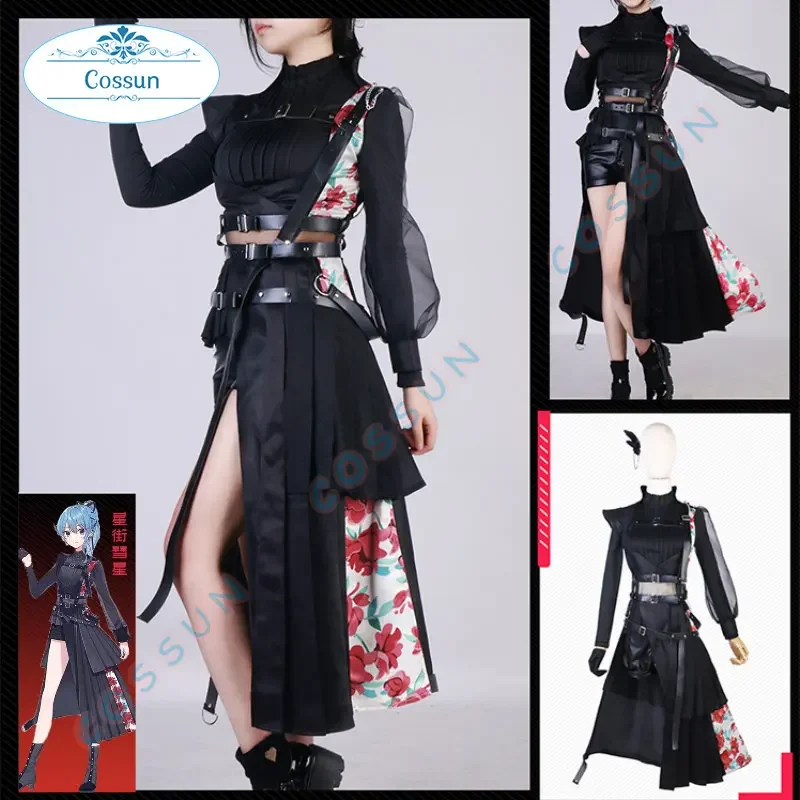 

VTuber Nijisanji Hoshimachi Suise Vocal Concert Cosplay Costume Halloween Outfits Party Outfit Women Dress