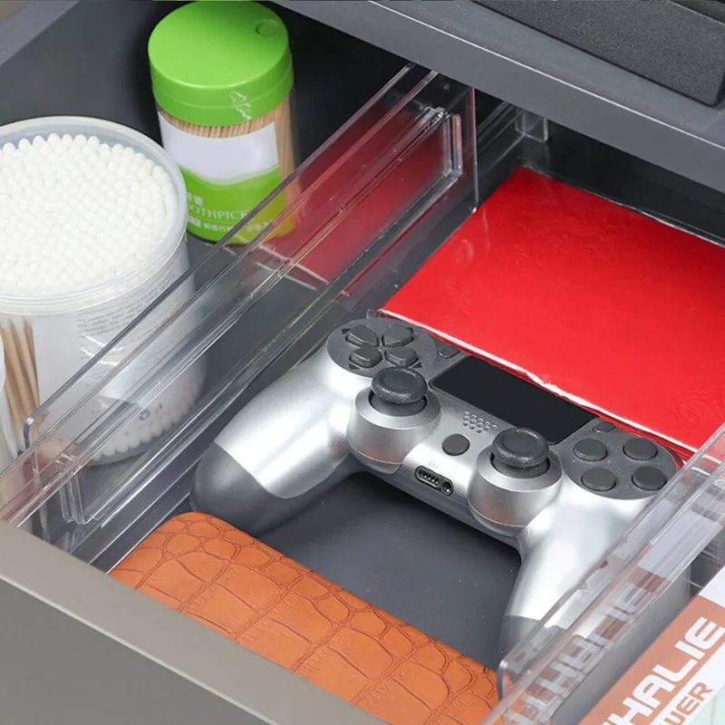 Adjustable Drawer Divider Organizer Clear Plastic for Cabinet Storage Clothes Kitchen Tools Multifunctional Home Organization