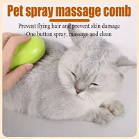 Pet Spray Comb Cat Dog Electric Spray Hair Removal Comb One Button Spray Anti Flying Hair Massage Brush 2