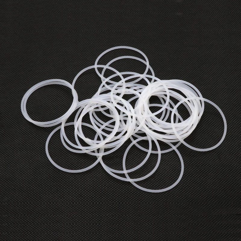 50pcs White Silicone VMQ O-Ring Gasket CS 1/2/3/4mm Food Grade