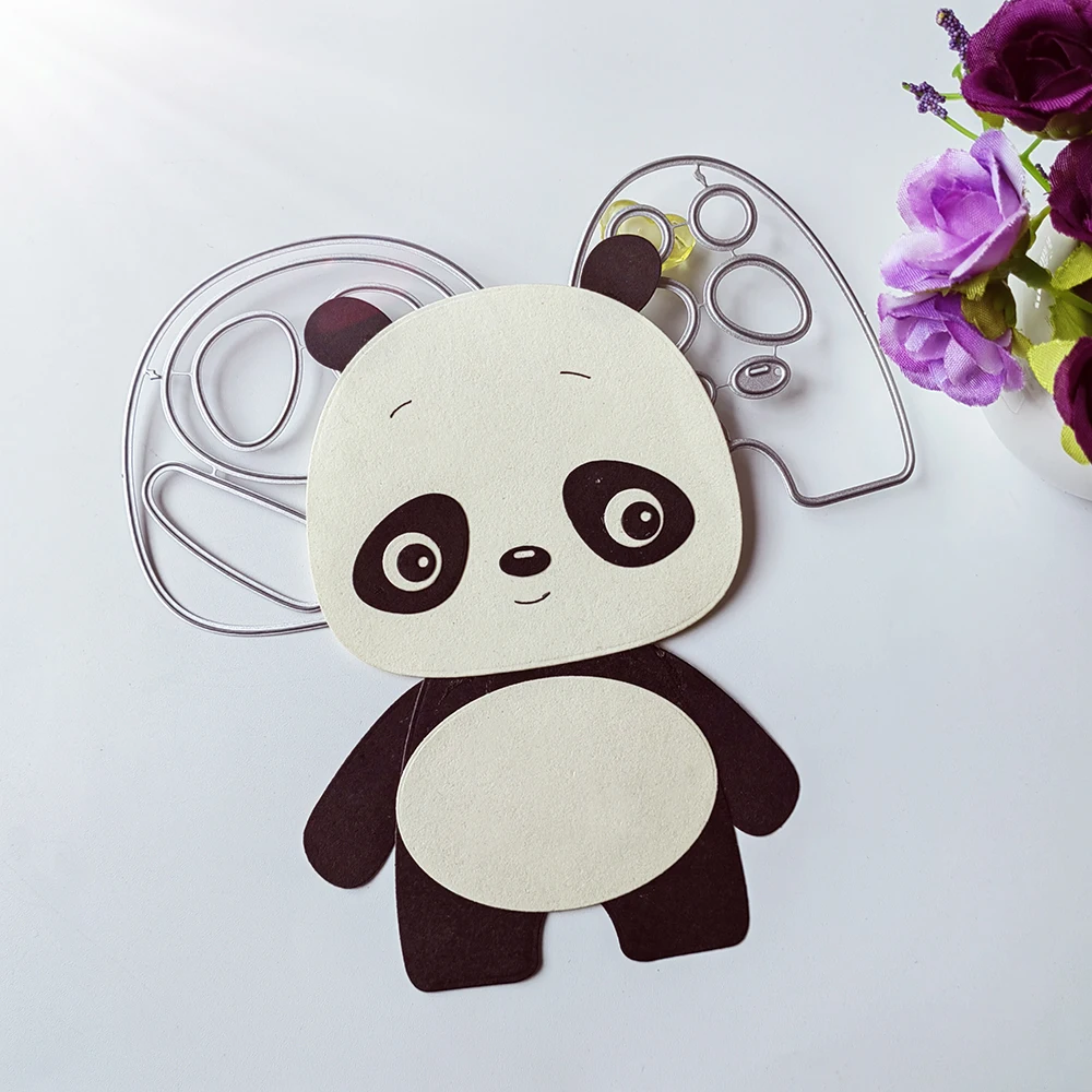 

Exquisite animal panda cutting dies scrapbook decoration embossed photo album decoration card making DIY crafts